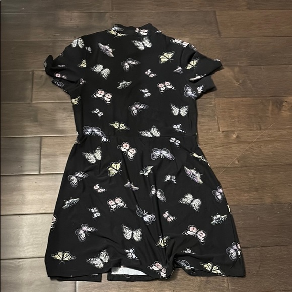 Streetwear Society Black Butterfly Print Dress, Girls XL - Picture 6 of 6